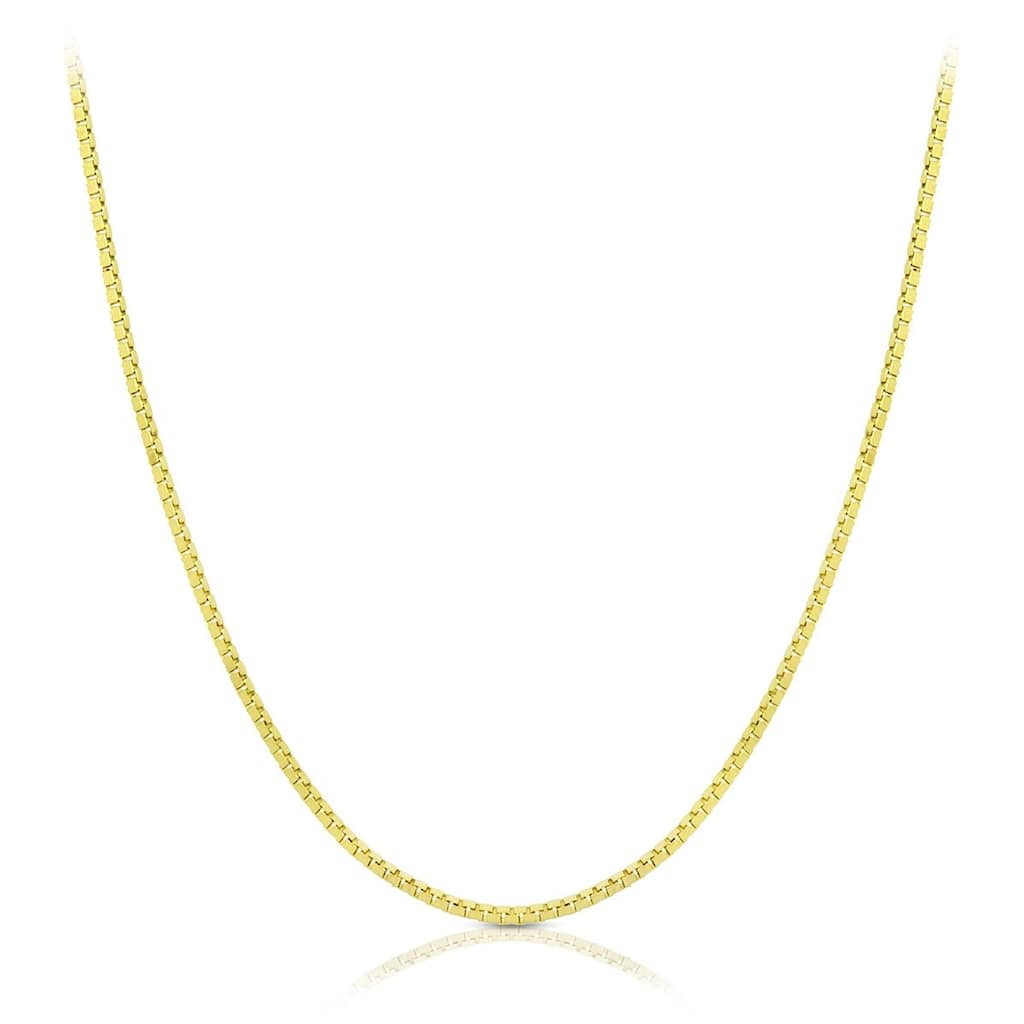 14k Yellow Gold Classic Box Chain 0.6mm