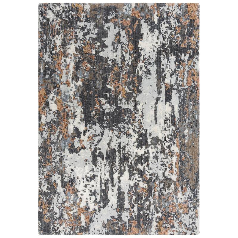 Alora Decor Lake Transitional Gray/Multi Recycled Polyester Area Rug