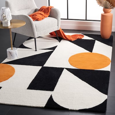 SAFAVIEH Handmade Rodeo Drive Soumitra Mid-Century Modern Wool Rug