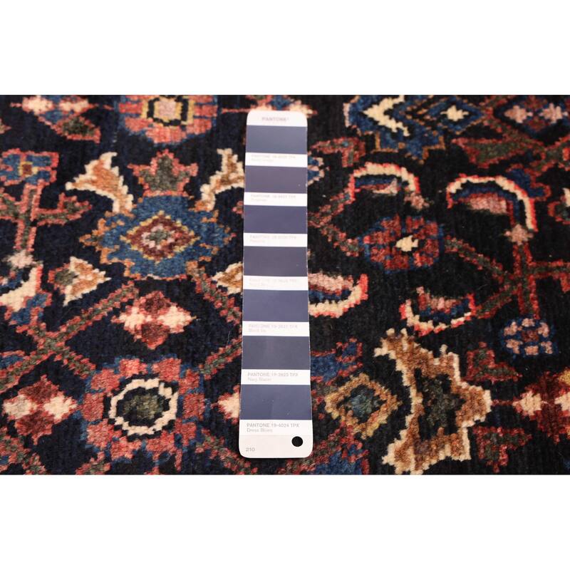 ECARPETGALLERY Hand-knotted Andelz Dark Navy Wool Rug - 3'4 x 9'9