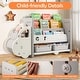preview thumbnail 3 of 4, Car-Shaped Toy Storage Organizer 3-Tier Toy Shelf w/ Storage Boxes
