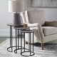 preview thumbnail 4 of 3, Uttermost Erik Metal Nesting Tables (Set of 3)