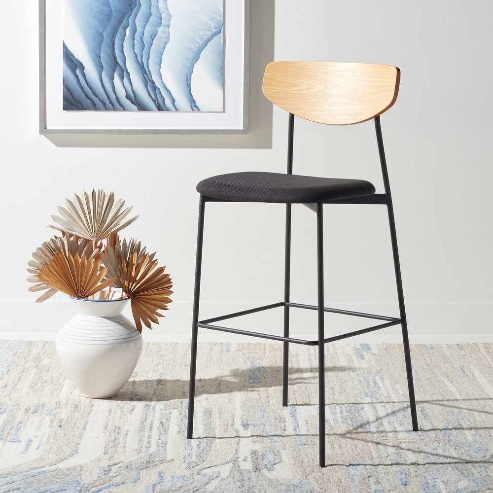 SAFAVIEH Whitney Bar Stool - 20.5" W x 20" L x 43" H - 21Wx20Dx43H