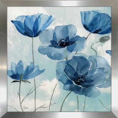 "Springing Up Blue" by Nan I Print on Acrylic