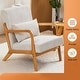 preview thumbnail 11 of 19, Mid-century Modern Accent Chair with Upholstered Pillow
