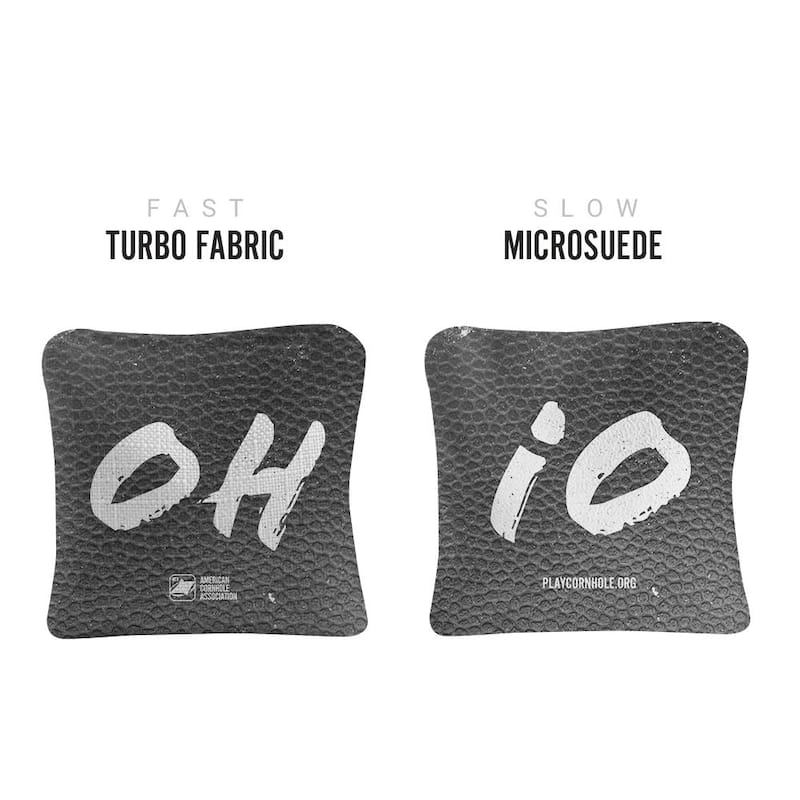 Ohio Gray Dual Sided Cornhole Bags