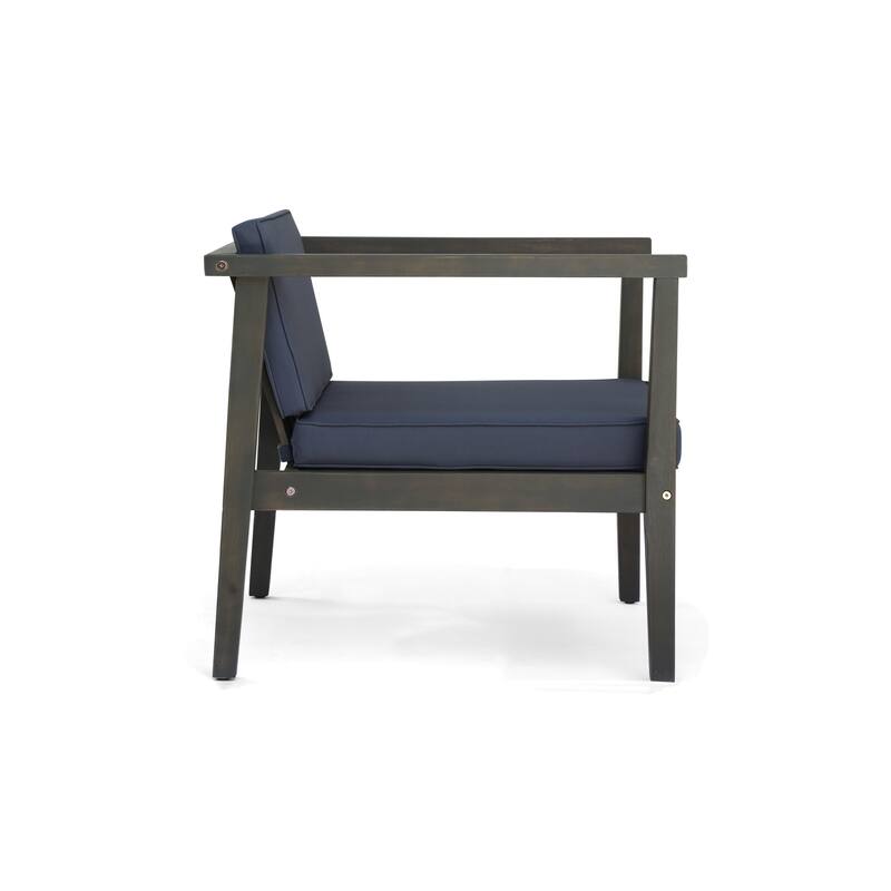 NEWBURY CLUB CHAIR ir with Handwoven Rope Accents & Curved Backrest Chair