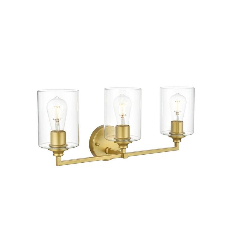 Roman 1 Light Black and Clear Bath Sconce
