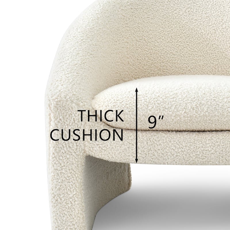 Upholstered Barrel Accent Chair