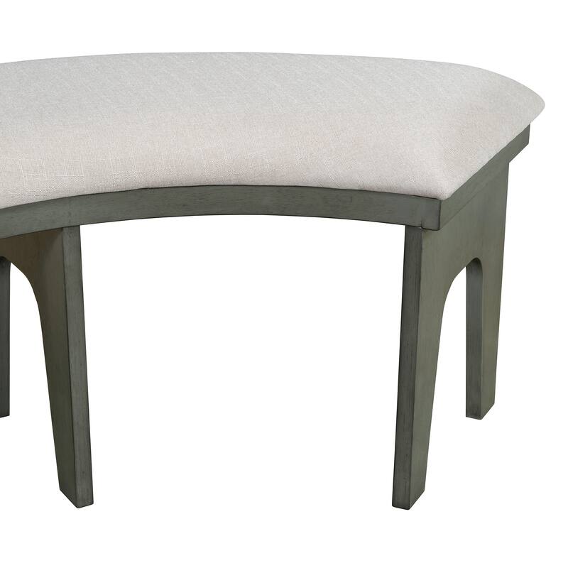 5-Piece Rustic Dining Set with Round Table, 3 Chairs & Bench