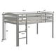 preview thumbnail 16 of 31, Costway Twin Low Loft Bunk Junior Bed Bedroom Wooden Guard Rail Ladder