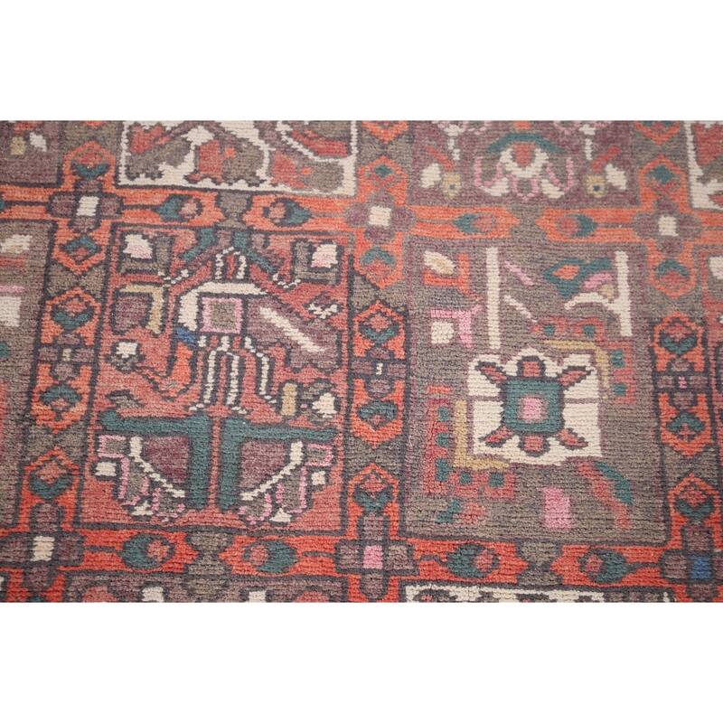 Garden Design Bakhtiari Persian Vintage Ug Hand-Knotted Wool Carpet - 5'2"x 9'6"