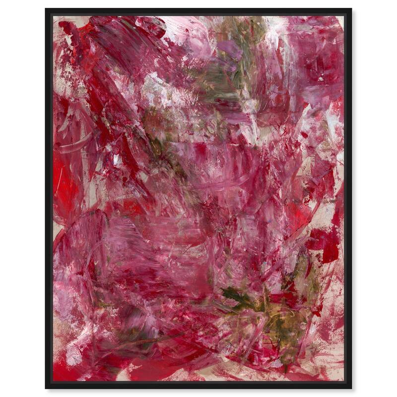 Shades of Red III Canvas by Art Remedy - Black - 24" x 30"