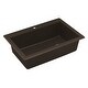 preview thumbnail 24 of 64, Karran Drop-In Quartz 33 in. 1-Hole Single Bowl Kitchen Sink Kit
