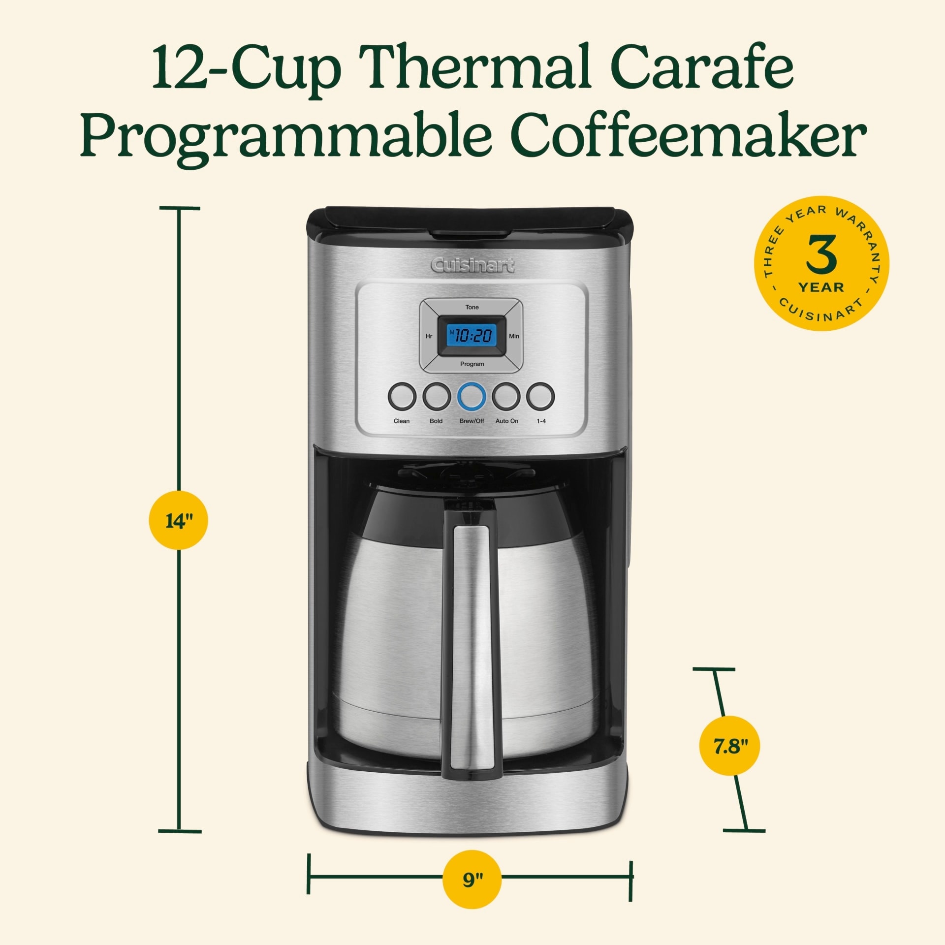 Cuisinart 12-Cup PerfecTemp Programmable Coffeemaker - 12 Cup - 12