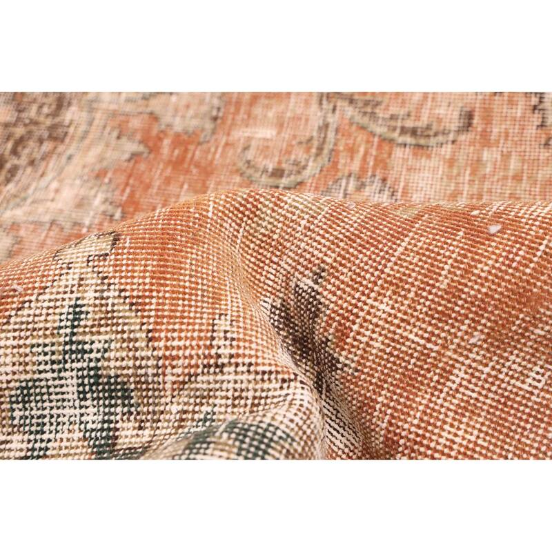 ECARPETGALLERY Hand-knotted Antalya Vintage Copper Wool Rug - 5'10 x 8'10