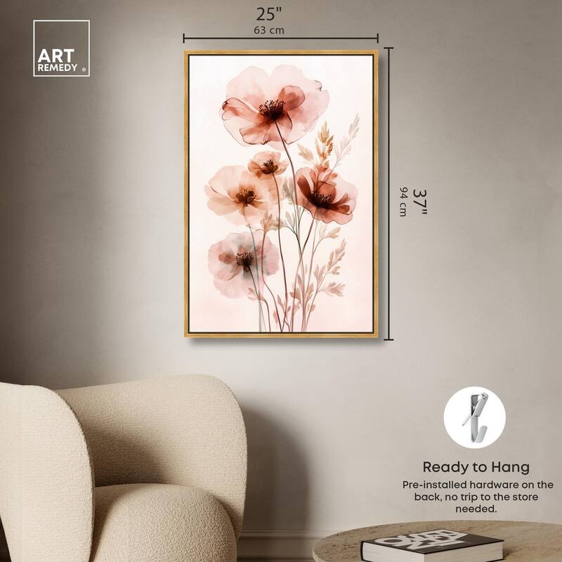Petal Dye III Canvas by Art Remedy