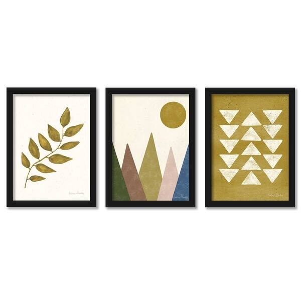 Minimal Mountain Landscape Pauline Stanley Abstract 2 3 Piece Framed