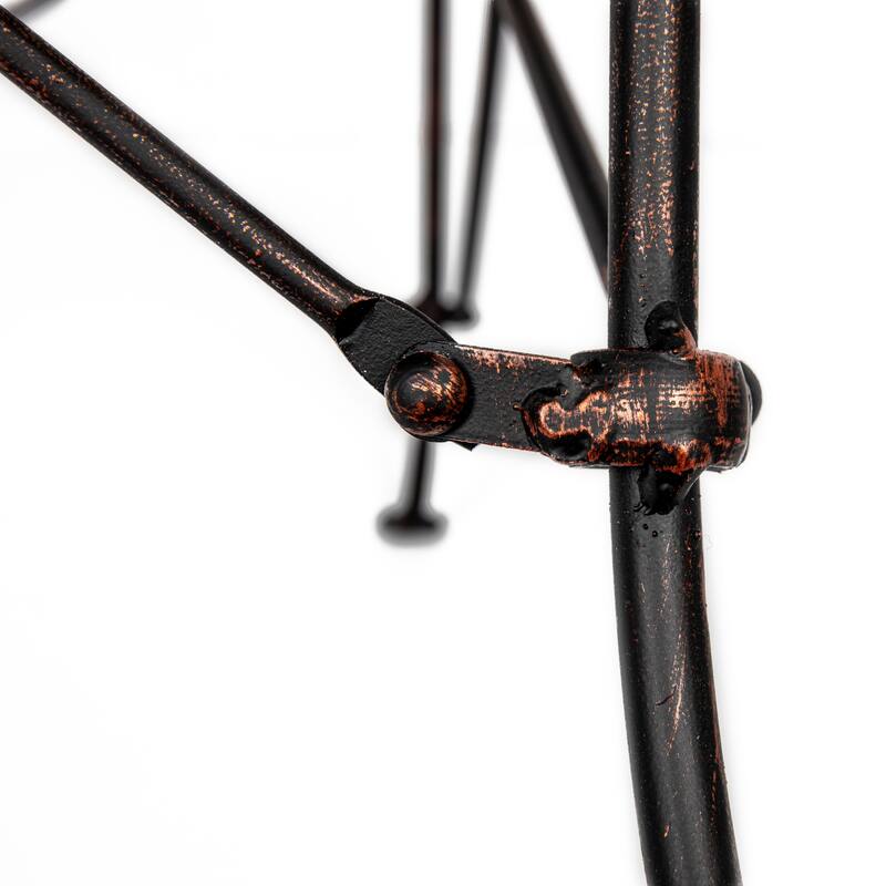 Rectangular Metal Side Table with Unique Claw Sole Feet