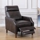 preview thumbnail 12 of 44, Brooklyn Faux Leather Push Back Recliner by Greyson Living