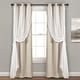 preview thumbnail 49 of 146, Lush Decor Grommet Sheer Panel Pair with Insulated Blackout Lining