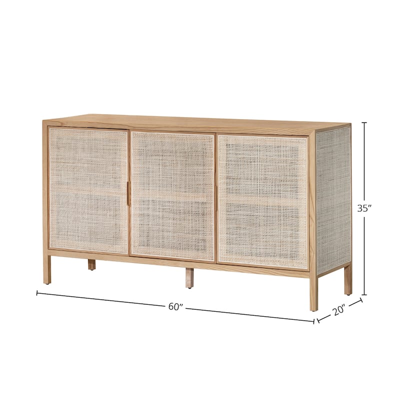 60" Wide Sideboard, Brown