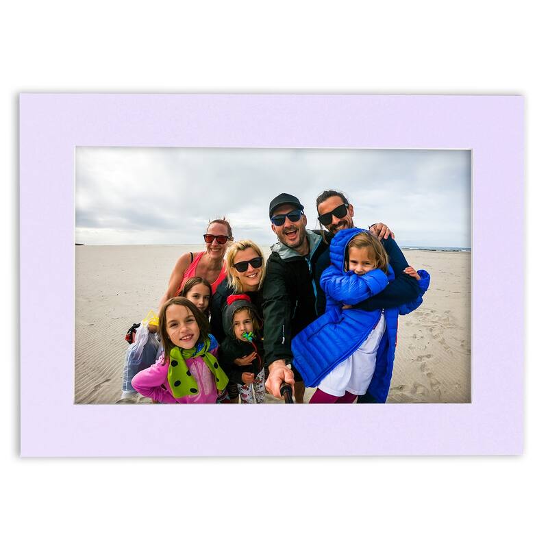 Pack of TEN 12x24 Mats Bevel Cut for 10x20 Photos - Acid Free Light Purple Precut Matboards For Pictures, Photos, Framing
