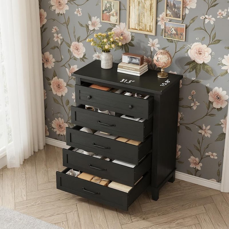 41.3" Tall Vertical Drawer Dresser, with Large Storage