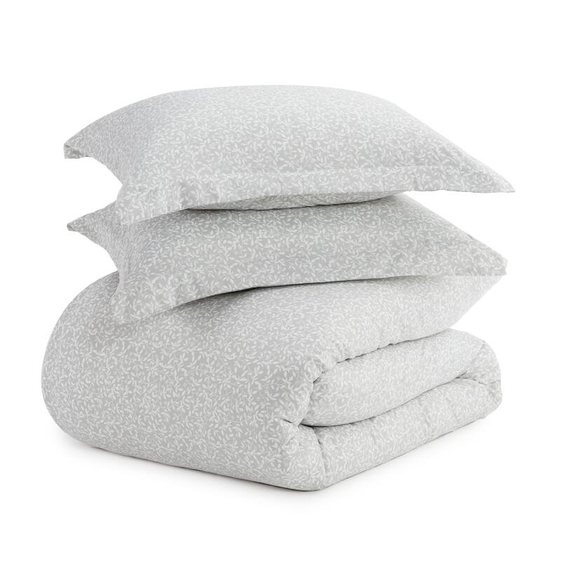 Becky Cameron Oversized 3-piece Vine Trellis Print Duvet Cover Set