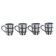 preview thumbnail 6 of 4, Novica Handmade Windowpane Ceramic Mugs (Set Of 4)