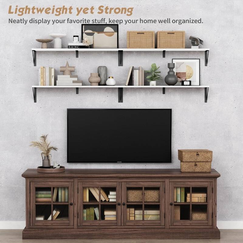 Floating Book Shelves for Wall - 36"D x 8"W x 6.3"H