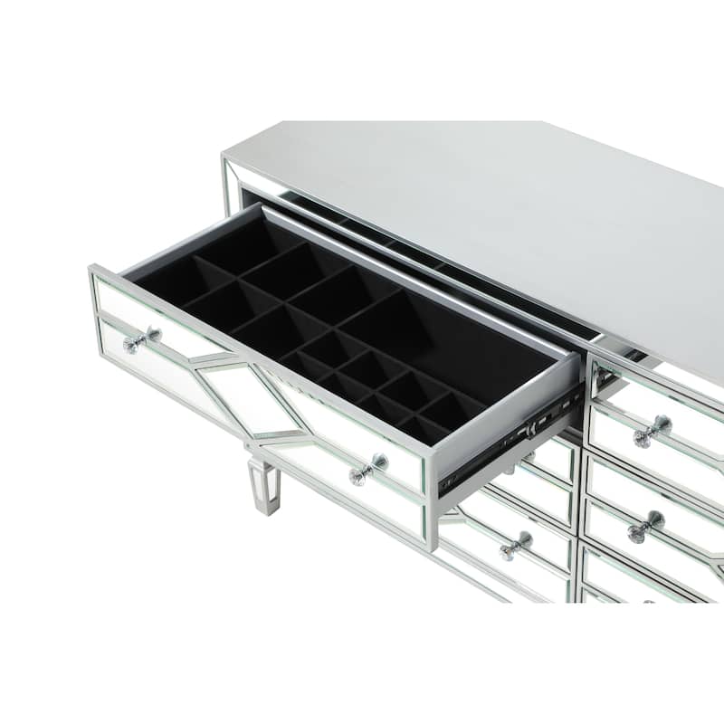 6 Drawer 64" Double Dresser