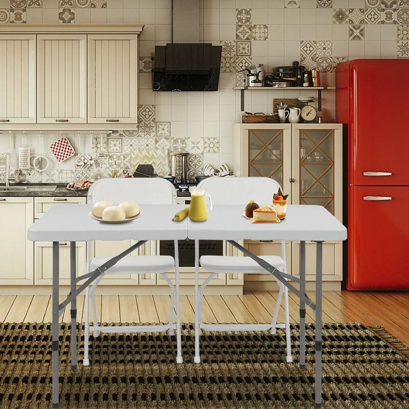 Karlhome 48 inch. Portable Resin Folding Table