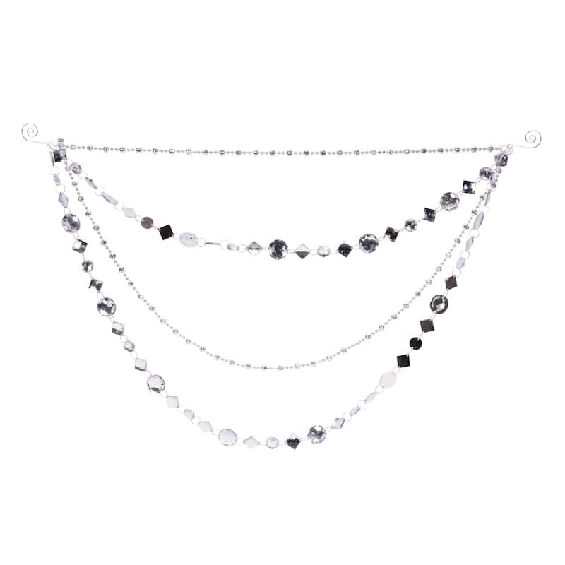 Jewel Bead and Chain Link Garland (Set of 2)