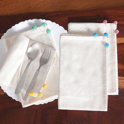 Novica Handmade Bubble Meals Cotton Napkins (Set Of 4)