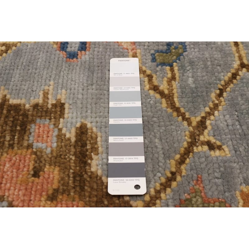 ECARPETGALLERY Hand-knotted Jules Serapi Grey Wool Rug - 9'10 x 13'10