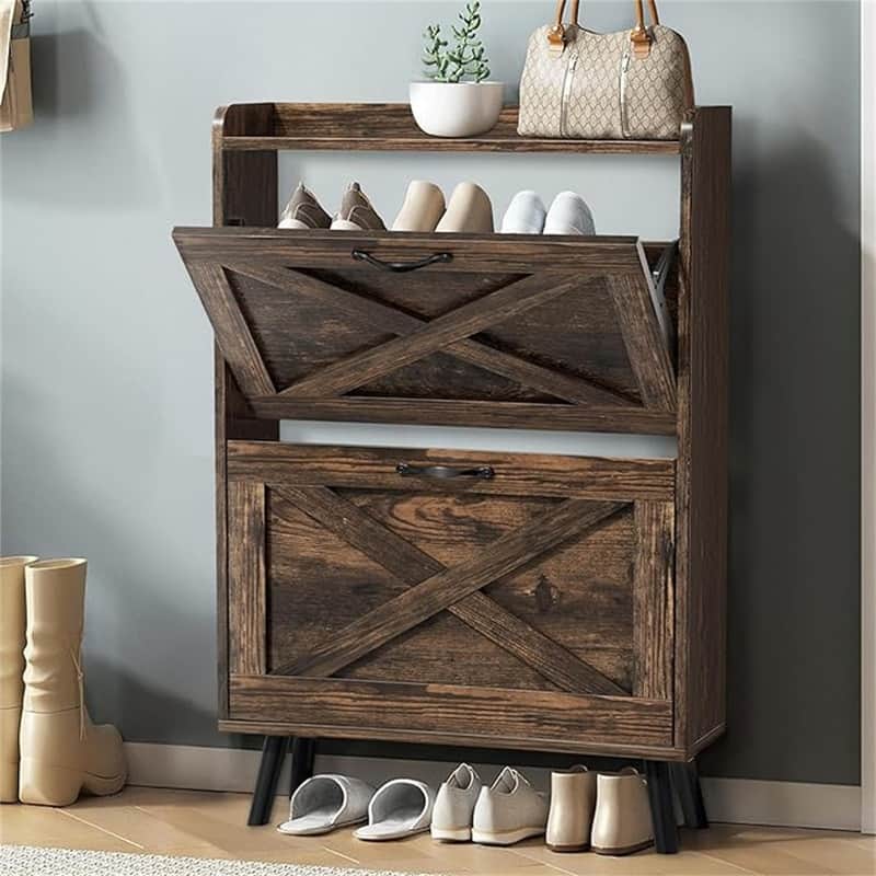 Shoe Rack Organizer - 6.7"D x 23.6"W x 34.6"H