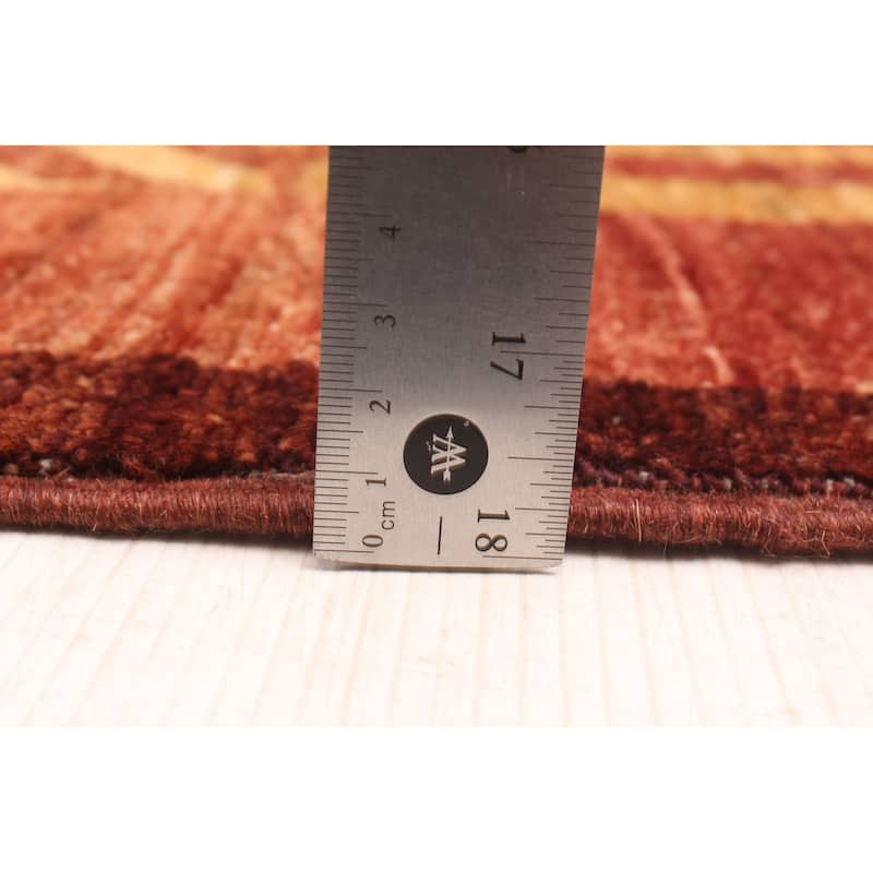 ECARPETGALLERY Hand-knotted Peshawar Ziegler Beige, Dark Copper Wool Rug - 5'10 x 8'4