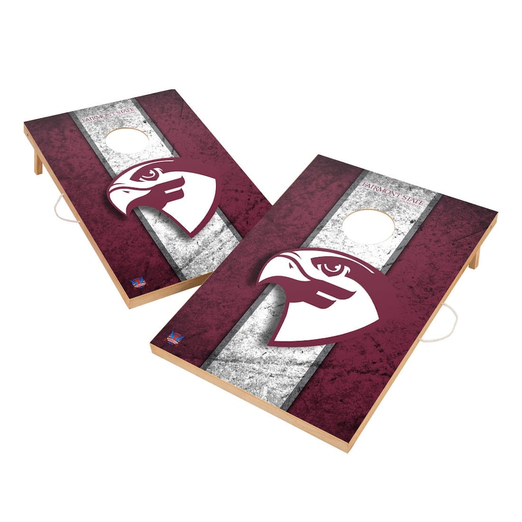 Vintage Fairmont State University Fighting Falcons Regulation 2x4 Cornhole Set