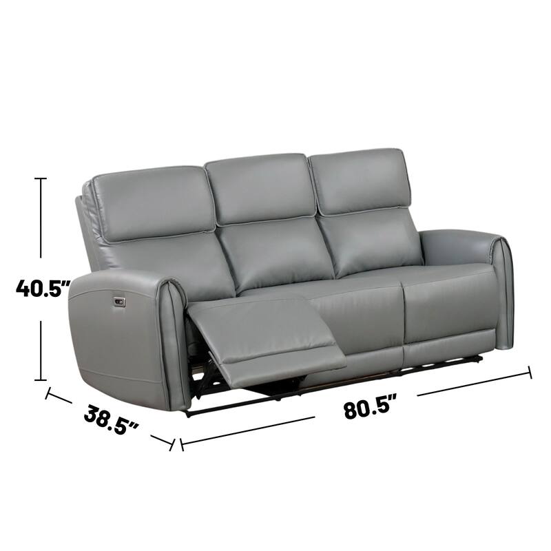 2 Piece Upholstered Power Sofa Set with USB Charging Ports