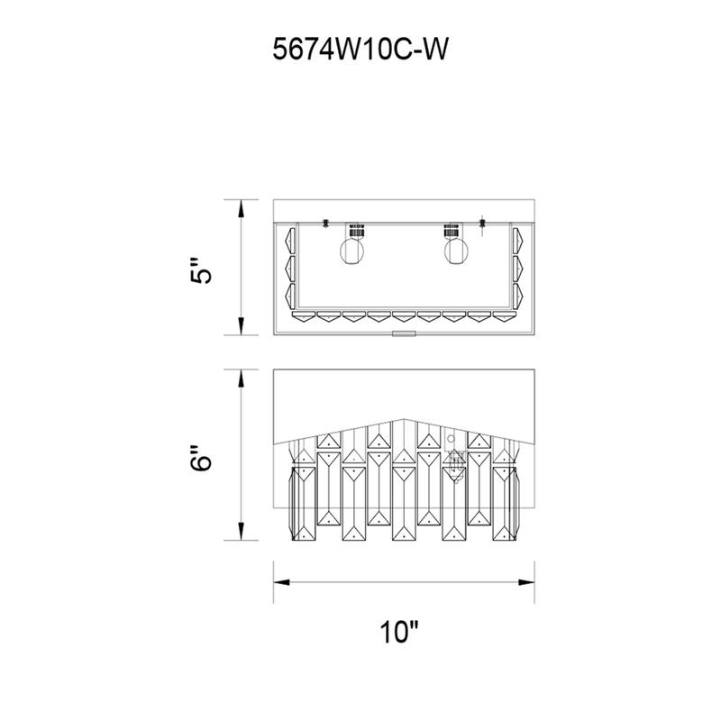 Havely 2 Light Wall Sconce With Chrome Finish