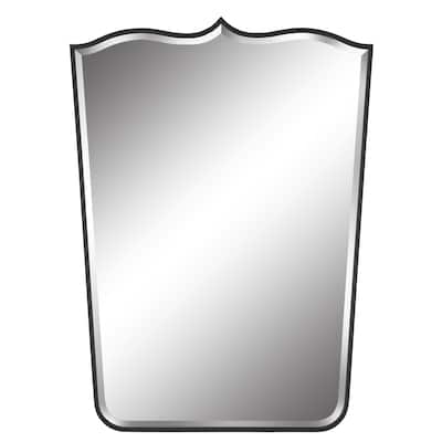 Uttermost Tiara Curved Iron Mirror - 29"W X 40"H X 1"D