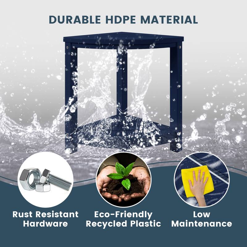 Anapolis Poly Corner Shower Bench