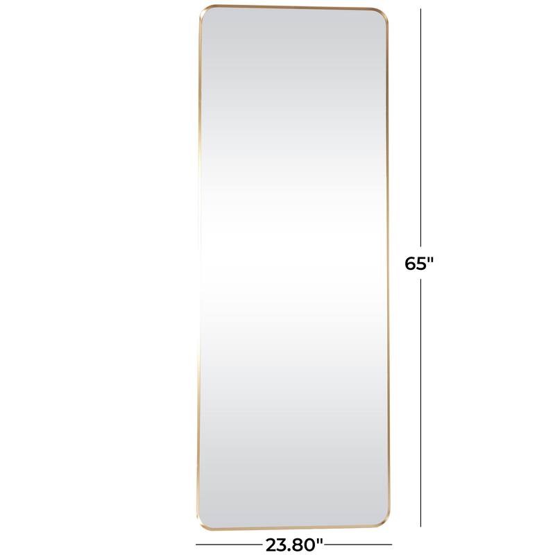 Metal Room Wall Mirror with Thin Frame - Gold - CosmoLiving by Cosmopolitan