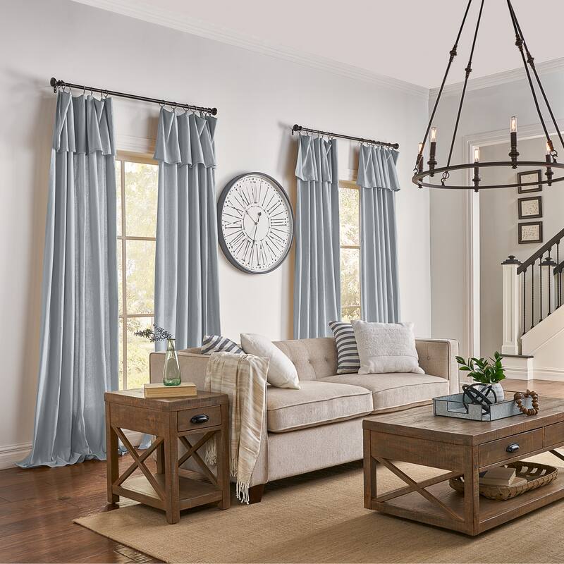 Mercantile Farmhouse Drop Cloth Curtain Panel