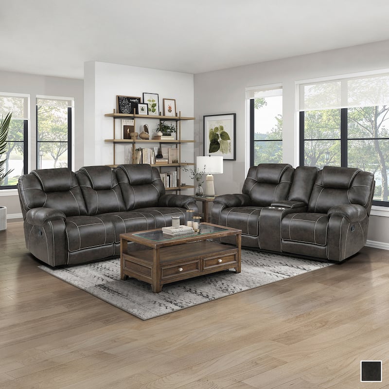 Flannery 2-Piece Manual Reclining Living Room Sofa Set