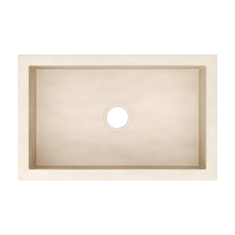 Native Trails NSK3019 NativeStone 30" Undermount Single Basin Concrete