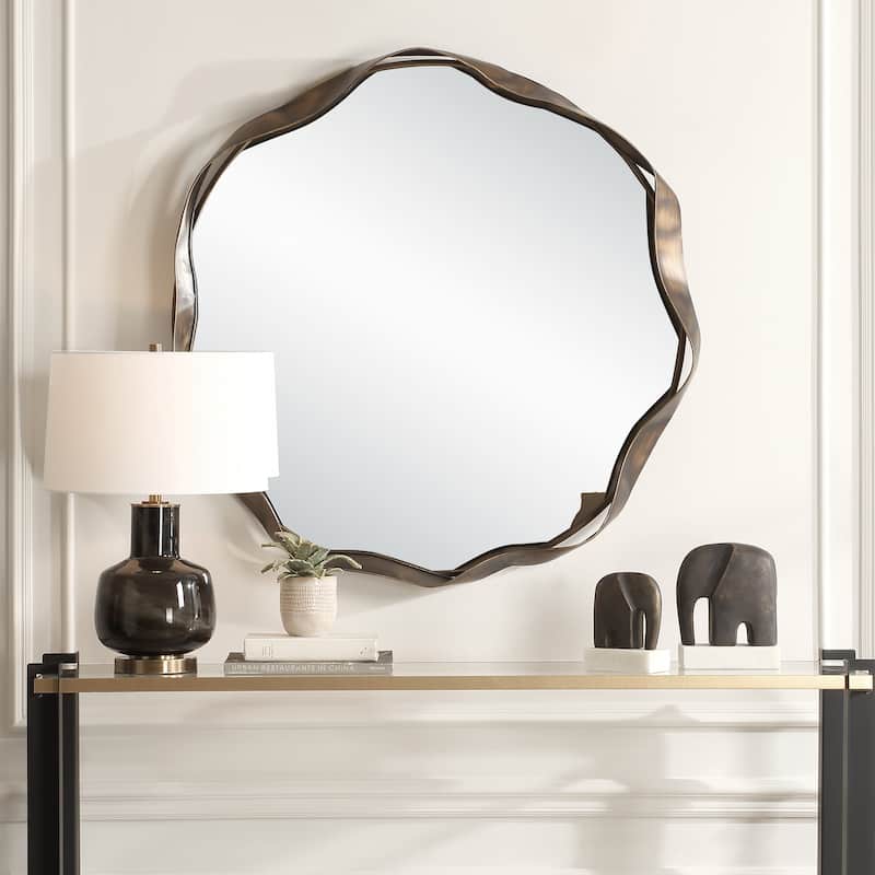 Uttermost 08225 Catch The Wave 41" Diameter Circular Flat Accent