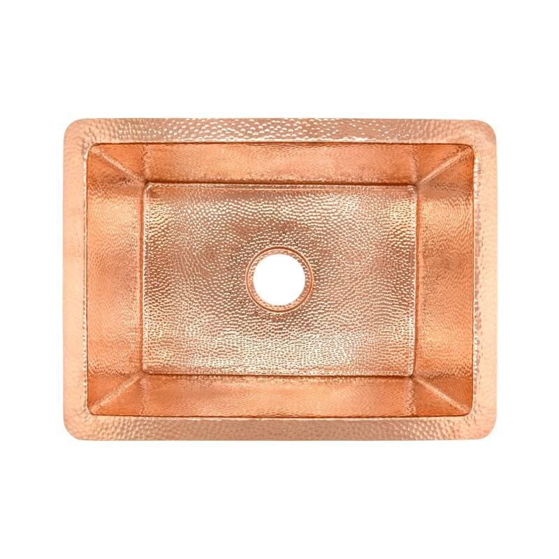 Cocina Hand Hammered Copper 21-inch Undermount Kitchen Sink - 21.5 x 16 x 9
