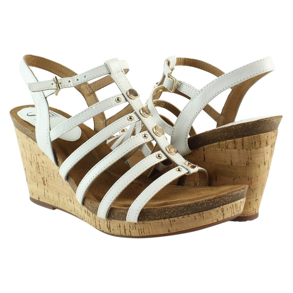 sofft white sandals